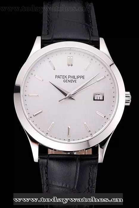 real patek philippe calatrava silver dial stainless steel case|are Patek Philippe watches real.